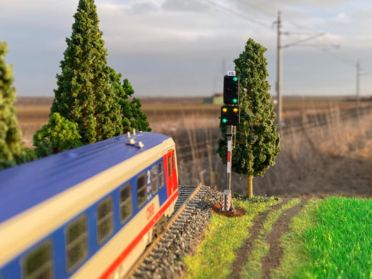 ÖBB-Hauptsignal mit Vorsignal – Spur H0 – Konfigurierbar (ab 1980)